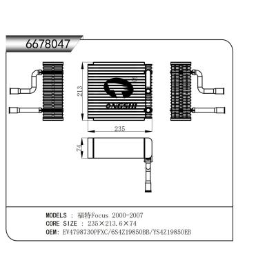 适用于  福特 福克斯 2000-2007  蒸发器
